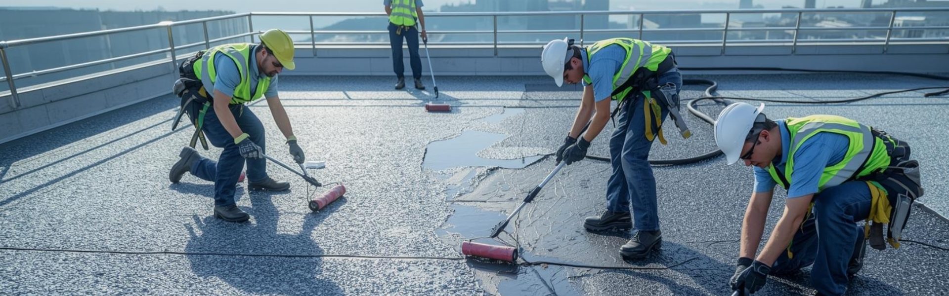 Flat roof repair services in Waterfall