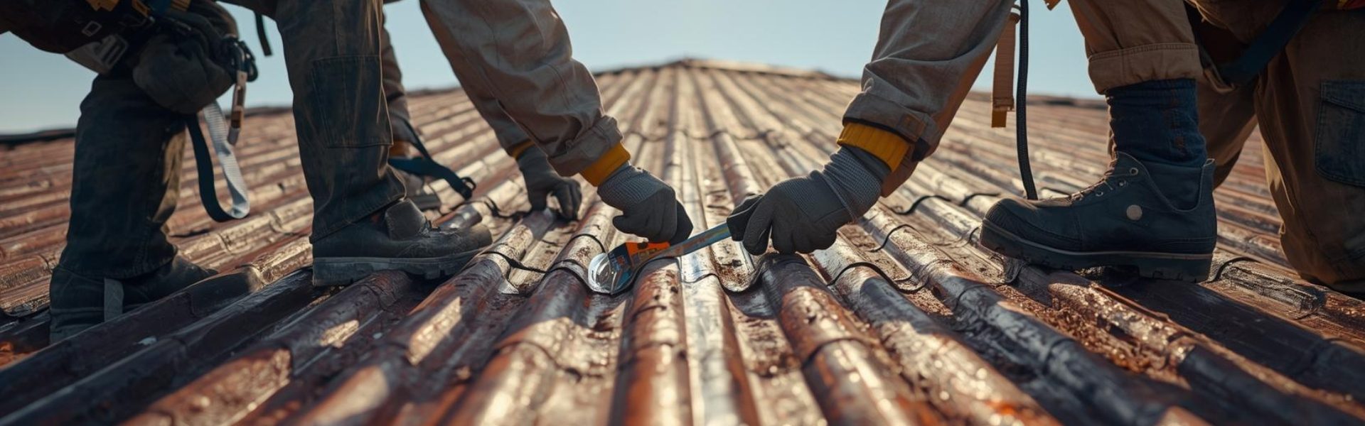 Metal roof leak repair in Waterfall